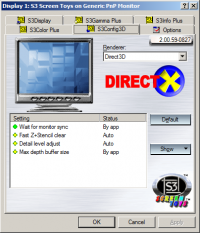 S3Config3D - Direct3D